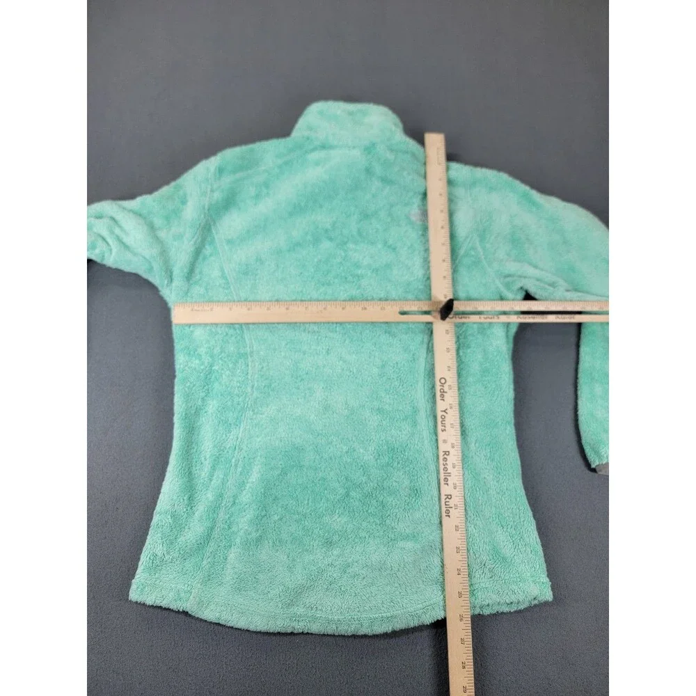 North Face Jacket‎ Girls XL Teal Fleece Full Zip Thumbholes Soft Outdoor Layer